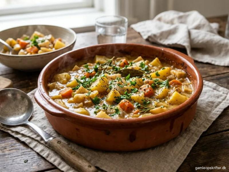Kartoffelgryde med rodfrugter